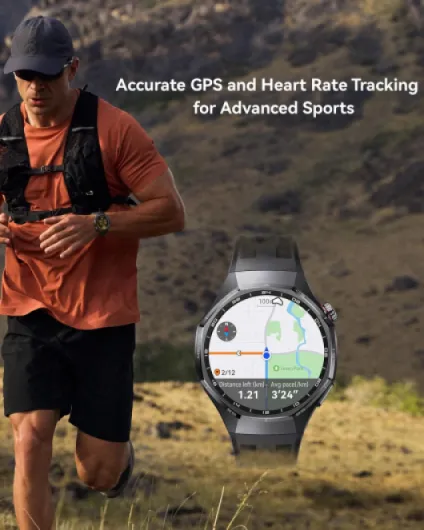 WATCH GT 6 Pro GPS Smart Watch 46mm, Heart Rate Monitor, Black GT 6 Pro 46mm Titanium-Black
