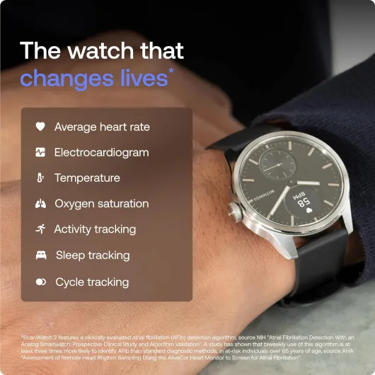 ScanWatch 2, Hybrid Smartwatch, ECG, 38mm, Rose Gold Rose Gold 38mm