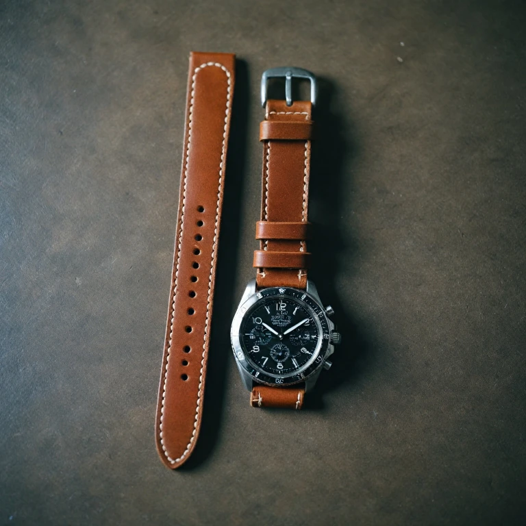 Exploring the Elegance of a 26mm Leather Watch Strap Tapering to 20mm