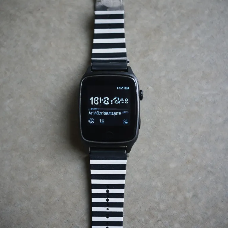Exploring the Trend of Vertical Black and White Striped Wristbands in Smartwatches