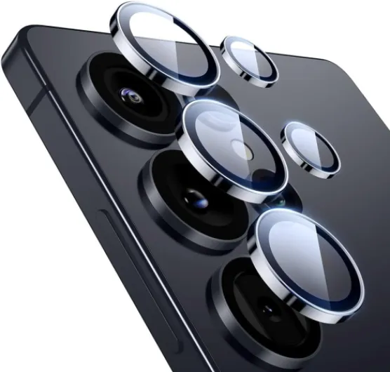 For Samsung Galaxy S25 Ultra Camera Lens Protector, Individual Lens Protectors, Ultra-Thin Tempered Glass with Aluminum Edging, Case Friendly, 1 Set, Black S25 Ultra Black