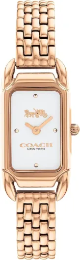 Coach Cadie Women's Watch -Timeless and Aesthetic - Designed for Every Occasion - Water Resistant - Gift for Her Rose Gold/White