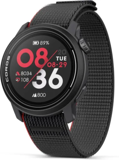 PACE 3 GPS Sport Watch –Lightweight, Comfortable Running Watch, 17-Day Battery Life, Accurate GPS, Heart Rate Monitor, Navigation, Sleep Tracking, Training Plan, Run, Bike, and Ski- Black Nylon Nylon Band Ink Nylon