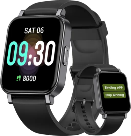 Pedometer Watch Senior Friendly No App/Phone Required, Waterproof Fitness Tracker Watch with Step Counter Calories/Sleep Tracker for Walking Running for Men Women Black