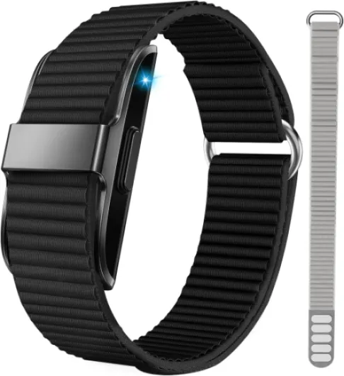 Health Fitness Tracker, Wearable Activity Step Tracker for Men Women, All-Day Sleep/Heart Rate/ SpO2/ Stress/Blood Pressure Monitor, IP68 Multiple Sports Modes Watch, Free App for Android iPhone Black