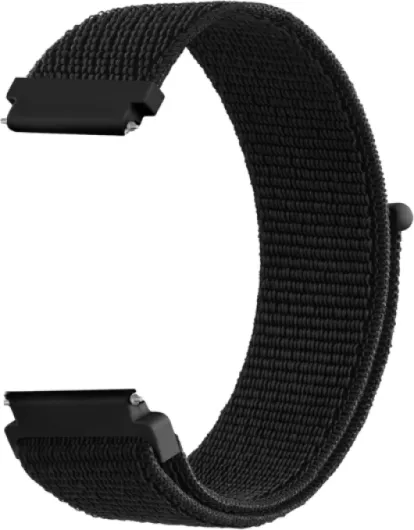 Tobfit Quick Release Nylon Watch Band for Men and Women, Soft Fabric Nylon Adjustable Wristband Strap 20mm 22mm Replacement Watchband, Black 20mm