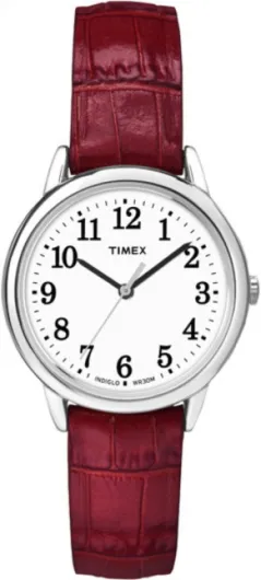 Women's Easy Reader Watch 30mm Red/Silver-Tone/White/30mm