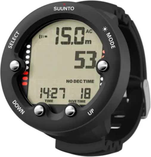 Zoop Novo Wrist Scuba Diving Computer Black, Without USB