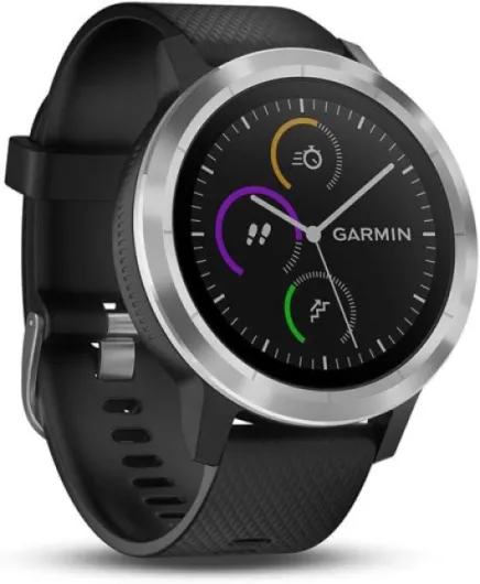 Smartwatch GARMIN Vivoactive 3 1,2in GPS Waterproof 5 ATM Glonass Black Stainless Steel (Renewed)