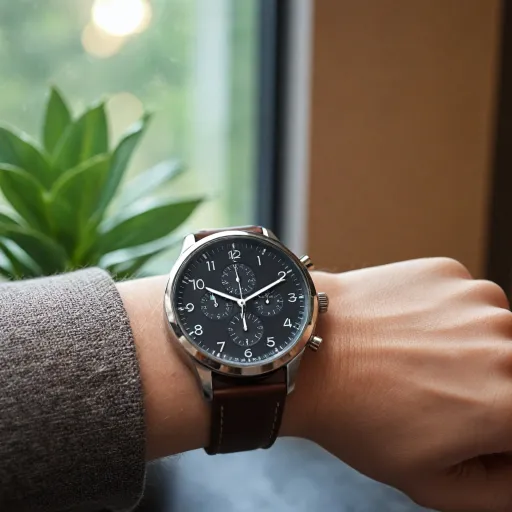 Hybrid smartwatch elegance for everyday health and timekeeping