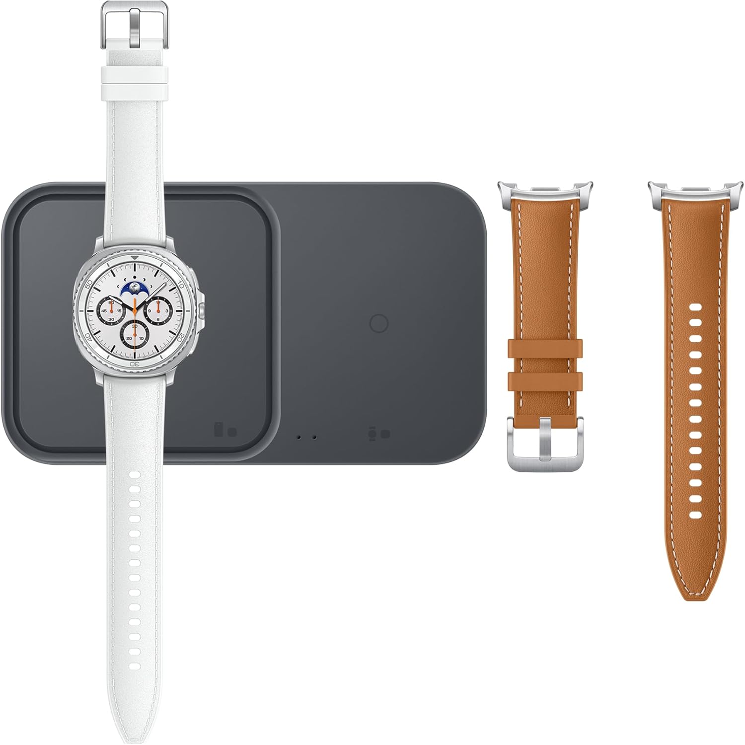 Galaxy Watch8 Classic 46mm, AI Smart Watch with Cushion Design and Rotating Bezels, with Hybrid Band and Wearable Display, LTE, White, 3 Year Extended Warranty (UK Version) White 46mm 64GB Storage, SIM Free, LTE + Dual GPS