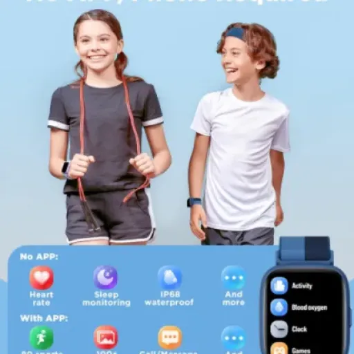 BIGGERFIVE Kids Smart Watch Review: a straightforward fitness watch that keeps kids moving without costing a fortune